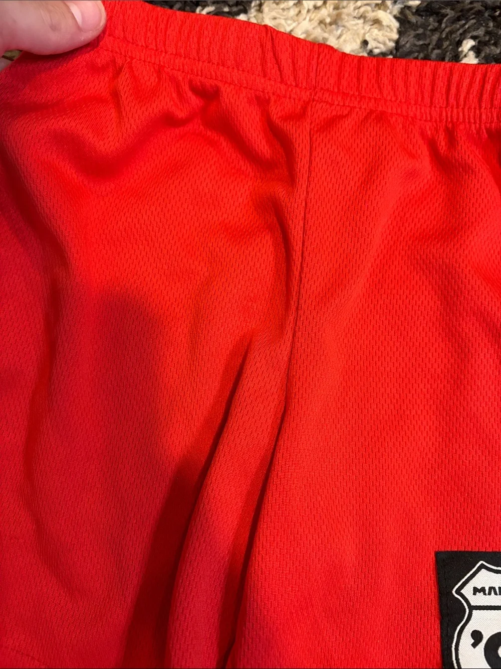 3/$20! Boys kids XS size 4-5 shorts Red Kids' Athletic Shorts 'Since 92' Patch